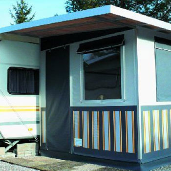 Dauerstandzelt Bodensee mit Holz oder Alu Pultdach