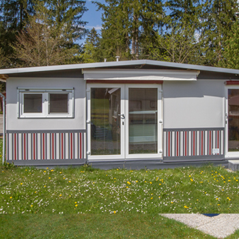 Dauerstandzelt TEGERNSEE mit Holz-Giebeldach David Mayr GmbH Zelte & Schutzdächer